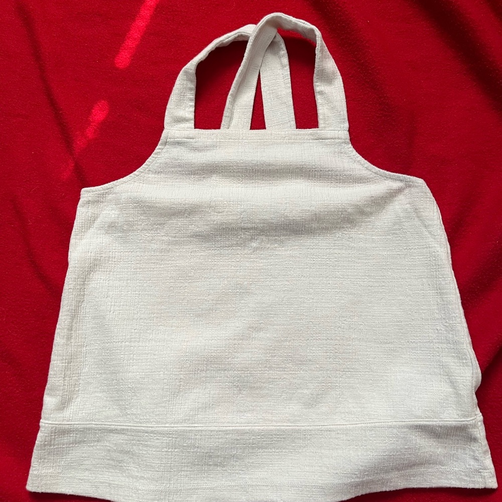 Madewell Tank Criss Cross Top With Buttons SZ S